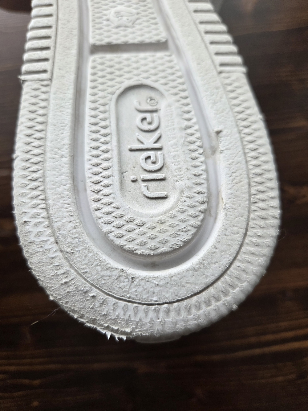 White Rieker Leather Zip Lace Comfort Sneakers |EU 40| Excellent Condition - Picture 14 of 14